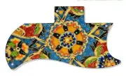 SG Half Face Pickguard Custom Gibson Graphic Graphical Guitar Single Mosaic 1