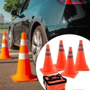 4Pcs 45cm Foldable Reflective Road Parking Cones for City Intersections