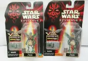 (2) Star Wars Episode 1 WATTO FIGURE WITH DATA PAD COMMTECH w/ Variation .00 .01