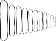SWOOMEY 11pcs Rubber Drive Belt for Phonograph Record Players Replacement for Smooth Operation Reduces Noise for Vinyl Turntables and Tape Machines