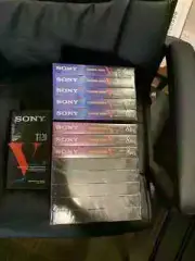 14 Unopened Packaged Sony Premium VHS tapes