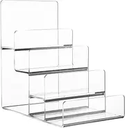 Trapezoid Display Stand Acrylic Shelves Table Display Risers Clear Acrylic Display Shelf Purse Shelf Clear Shelves Purse Collection Rack Trapezoidal Travel Jewelry Rack