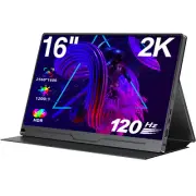 UPERFECT Portable Monitor 16" 120Hz 2K USB-C Computer Display Gaming Monitor