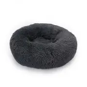 Warm Plush Round Donut Pet Dog Cat Beds Fur Cuddler Soft Puppy Calming Kennel
