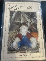 A Vision of Homespun Pattern ~ Dandy Scarecrow ~ 9 inch ~ Adorable