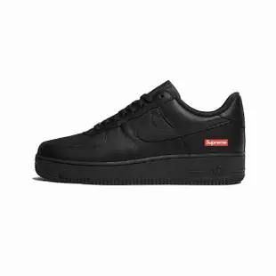 【NIKE 耐吉】Nike Air Force 1 X Supreme 黑色 AF1 聯名 男鞋 休閒鞋(CU9225-001)