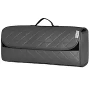 FOR SEAT ALHAMBRA - Boot Tidy Organiser Storage Car Trunk Bag Leather Grey