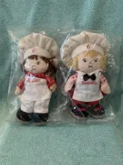 Campbell’s Soup Kids Chef Plush Vintage 1999 Boy And Girl