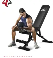 FLYBIRD Weight Bench, Adjustable Strength Training Bench for Full Body Workout