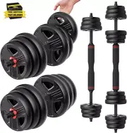 Adjustable Dumbbells, 20/30/40/55/60/70/80/90Lbs Free Weight Set with Connecto