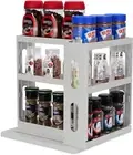 Pull-Out & Rotate Spice Rack Kitchen Cabinet Organizer 2 Three-Decker Shelves Sn