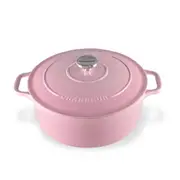 Chasseur Enamelled Cast Iron Round French Oven /4L 27.5X27.5X15.5cm Pink - Cherry Blossom
