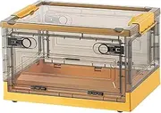 Foldable Storage Box, Large Clear Plastic Storage Trunk, Transparent Clothes Organizer For Home Wardrobe, Collapsible Storage Bin With Lid