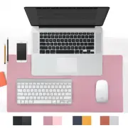 31.5" x 15.7" Computer Desk Pad, Office Desk Mat PU Leather Mouse Pad Waterproof