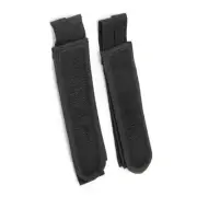 2 Pieces Fixed Gear Fixie BMX Bike Bicycle Double Pedal Toe Straps Black New