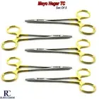 Mayo Hegar Needle Holder Driver TC Surgical Suture Piercing Locking Forceps Set