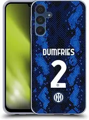 Head Case Designs Officially Licensed Inter Milan Denzel Dumfries 2021/22 Players Home Kit Gel Case [Military Grade Protection] Compatible with Samsung Galaxy A15