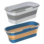 Collapsible Mop Bucket Foldable Mop Bucket Washing Basin with Handle