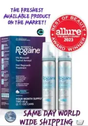 EX:2/25+❗ROGAINE Women's 5% Minoxidil Foam Hair Loss & Regrowth Treatment,4-Mo