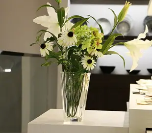土耳其進口nude水晶玻璃花瓶透明花瓶擺件鮮花花瓶容器臺面裝飾