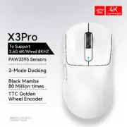 Wireless Mouse 4K Returns Bluetooth Tri-Mode Connection, Macro Gaming Mouse