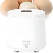 Commercial Smart Egg Cooker, Small Electric Egg Steamer, Portable Automatic Mini Steamer, Lntelligent Power Off and Anti-Dry Burn Protection, with Beep Alarm, for Apartment, Camping, Home