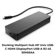 Docking Multiport Hub HP Univ USB-C HDMI DisplayPort USB-A RJ-45 50H55AA