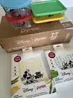 Pyrex Disney Mickey True Original 8-Piece Glass Storage Set & Silicone Bags