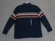 NWT Men's Tommy Hilfiger Turtleneck Pullover Sweater Blue Size Small