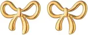 [Generic] Solid 925 Sterling Silver Tiny Bow Studs Earrings for Women Teens Bowknot Studs Earrings