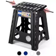 Folding Step Stool Foldable 16 Inch Stool 400 lbs CapacityPlastic Stools for ...