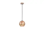 TUILE Pendant Lamp Light Interior ES Champagne Gold Embossed Tiled Wine Glass OD200mm
