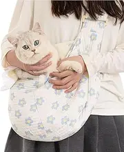 Pet Carrier,Puppy Carrier Purse with Storage Pocket - Safety Portable Soft Breathable Tote Carrying Supplies for Outdoor Travel Walking Outing