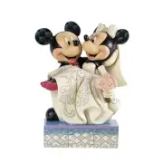 Disney Traditions by Jim Shore Mickey and Minnie Mouse Cake Topper Stone Resin