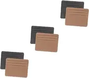 Ciieeo 3sets Slim Id Card Sleeves Protective Covers for Bank Credit Student Bus Cards Anti-demagnetization Lightweight Double-sided 2pcs*3