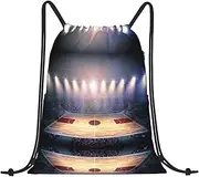 DEXNEL Basketball Arena Drawstring Backpack Sports Gym Bag for Women Men Children Large Size Swim Bag