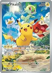 Pokémon - Pikachu SVP027 - Paldea Evolved ETB Black Star Promo - Full Art Trading Card