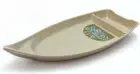 2347, Sushi Boat Shape Sushi Plate Sashimi Serving Plate Plastic Tray 10 X 4.5 I