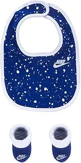 [Nike] Bib Bootie Baby Boys Clothing Set Size 0-6M, Color: Blue/White