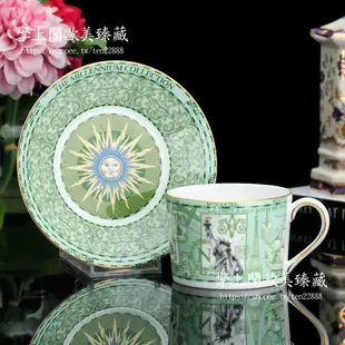 【擎上閣】英國製Wedgwood 1998世紀千禧紀念骨瓷咖啡杯情侶結婚對杯