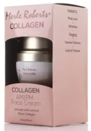 Merle Roberts - Collagen AM/PM Face Cream w/ Plant Collagen - 1 oz- New In Box