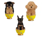 Hansa Realistic Dog Tea Cup Plush Toy 16cm - Yorkshire