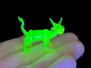 Uranium Vaseline Happy Cow Double Sized Hand Made Custom Piece By Rafael