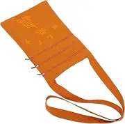 [Cabilock] Sling Bag for Buddhists Compact Cloth Organizer for Pilgrimage Three Zippers and Lightweight Travel Pouch for Everyday Use