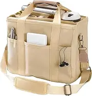 [Tuobo] Mini Small Canvas Tote Bag with Zipper, 2023 Canvas Multi-Pocket Crossbody Bag Purse Top Handle Satchel Handbags