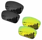 SmartVLT Polarized Replacement Lenses for-Oakley TwoFace Sunglass - Black & Gold
