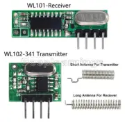 NEW 433 Mhz Superheterodyne RF Receiver and Transmitter Module For arduino