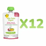 [Little Étoile] Organic Mango, Peach & Chia seed Custard – 6+ Months, 120g, Pack of 12 (30% OFF)
