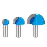 Router Bits ，3Pcs Core Box Router Bit Set,Diameter 3/4", 1-1/4", 1-5/8" round No
