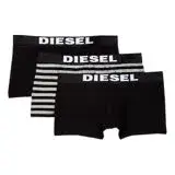 【Diesel】2018男彈力棉Rocco黑灰系列四角內著混搭3件組(預購)